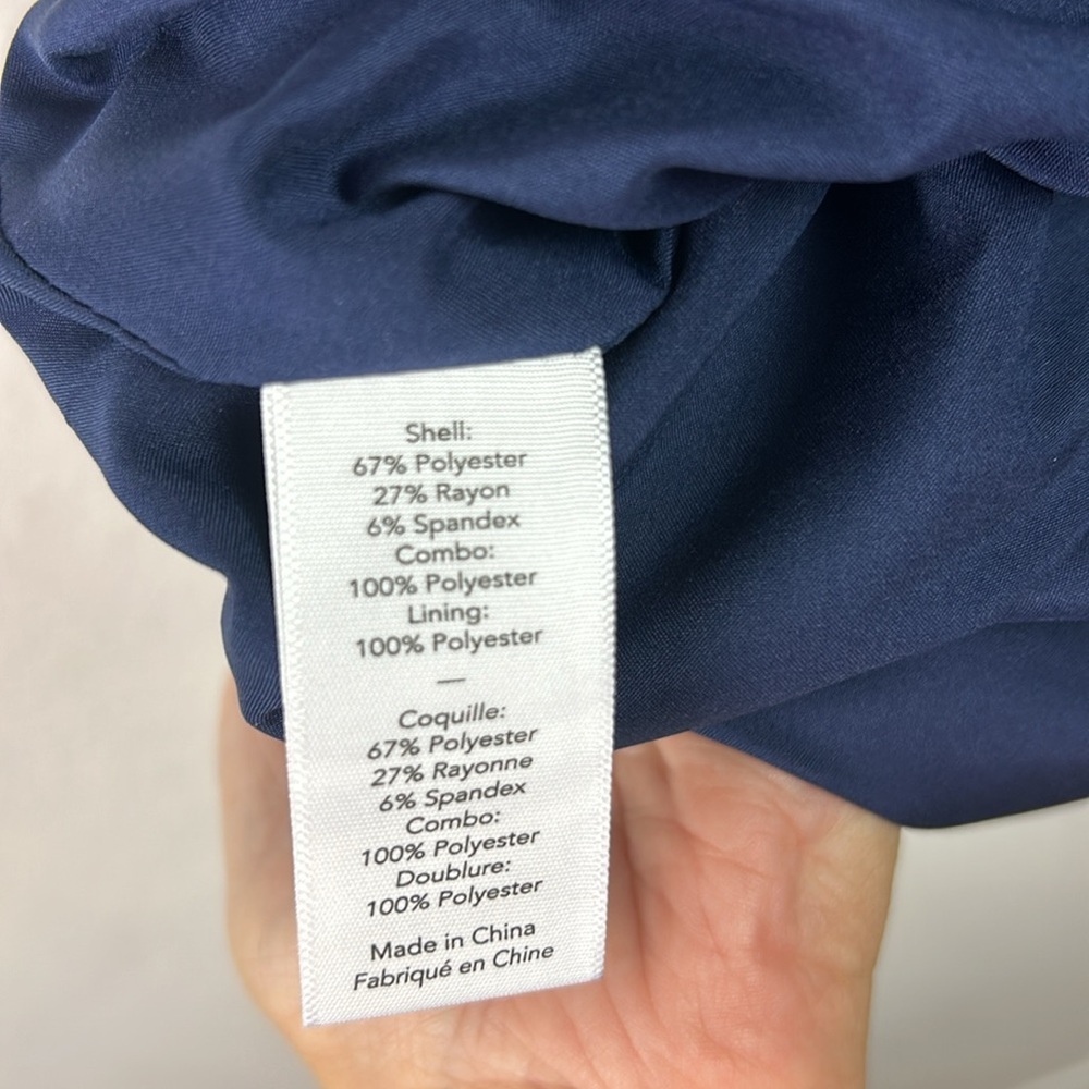 Perfect Likely ari Navy Blue puff sleeve mini dress 8 - Picture 8 of 9